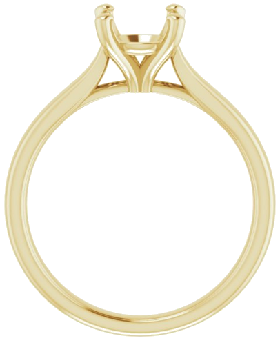 Sužadėtuvių Žiedas „Solitaire“ 585 Geltonojo Aukso Round 7mm (2)