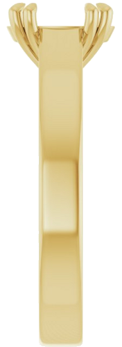 Sužadėtuvių Žiedas „Solitaire“ 585 Geltonojo Aukso Oval 8mm x 6mm (4)