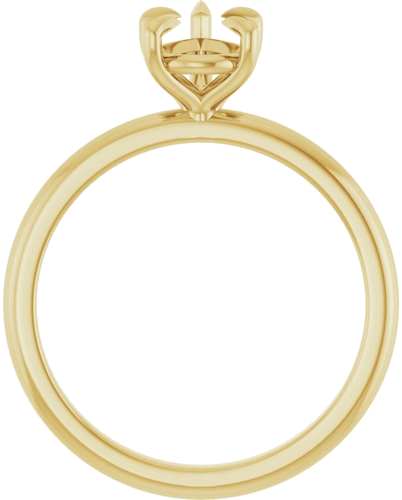 Sužadėtuvių Žiedas „Solitaire“ 585 Geltonojo Aukso Pear Shape 8mm x 6mm (2)