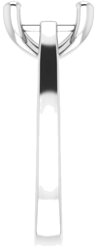 Sužadėtuvių Žiedas „Solitaire“ 585 Baltojo Aukso Oval 11mm x 9mm (4)