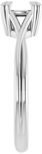 Sužadėtuvių Žiedas „Solitaire“ 585 Baltojo Aukso Round 6.5mm (4)