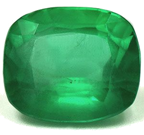 3.3 carat GREEN Cushion Smaragdas (1)