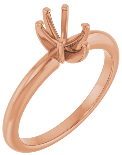 Sužadėtuvių Žiedas 14k rose gold Pear 7mm x 5mm (1)
