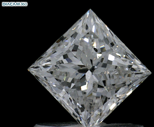 0.75 carat E-SI1 Natūralus Princess Deimantas (1)