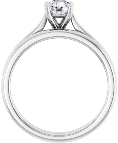 14K White 5.2 mm Round Engagement Ring Mounting (7)