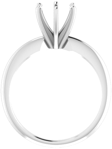 Sužadėtuvių Žiedas „Solitaire“ 950 Platinos Round 6.6mm x 7.2mm (2)