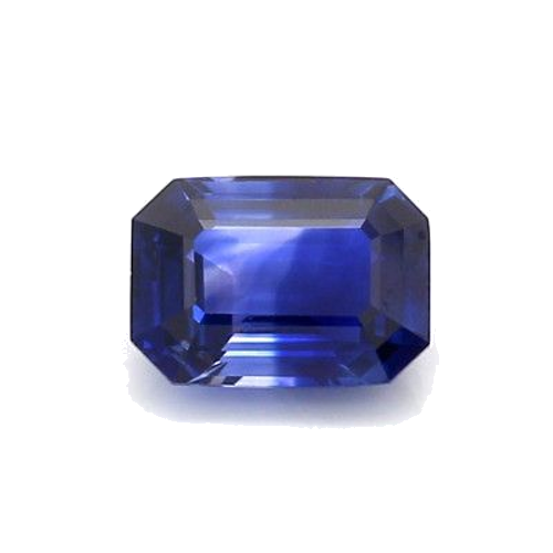1.21 carat BLUE STEP cut Octagonal Safyras (1)