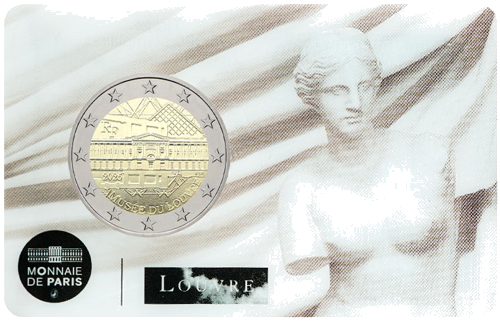 2025 France Louvre 2 Euro BU Coin (3)