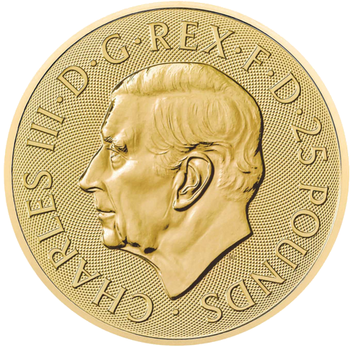 1/4 oz Tudor Seymour Unicorn 2024 Great Britain gold coin (2)