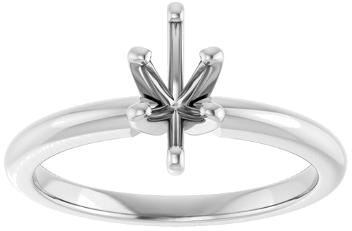 Sužadėtuvių Žiedas „Solitaire“ 585 Baltojo Aukso Marquise 8mm x 4mm (3)