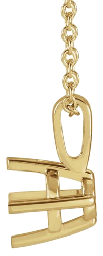 Pakabukas „Solitaire“ 585 Geltonojo Aukso Round 4mm (2)