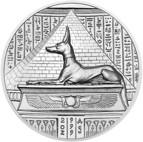 2 oz Anubis 2016 JAV sidabrinė moneta (2)