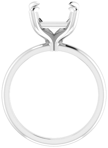 Sužadėtuvių Žiedas „Solitaire“ 585 Baltojo Aukso Square 8mm (2)