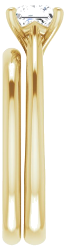 Sužadėtuvių Žiedas „Solitaire“ 585 Geltonojo Aukso Square 5mm (9)