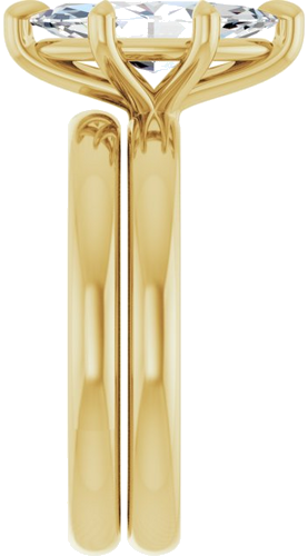 14K Yellow 12x6 mm Marquise Solitaire Engagement Ring Mounting (9)