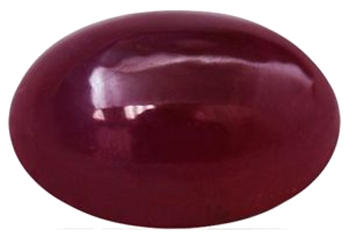 4.37 carat RED CABOCHON cut Oval Rubinas (1)