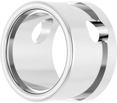 Sterling Silver 7 mm Round Bezel-Set Slide Pendant Mounting (2)