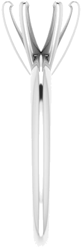 Sužadėtuvių Žiedas „Solitaire“ 950 Platinos Round 6.6mm x 7.2mm (4)