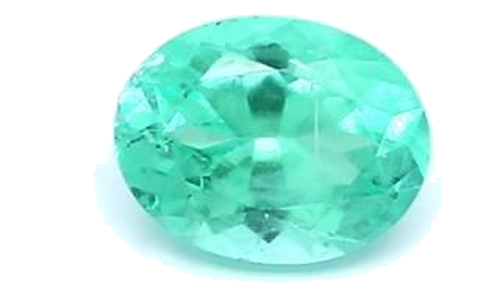 0.87 carat GREEN BRILLIANTFANCY cut Oval Smaragdas (1)