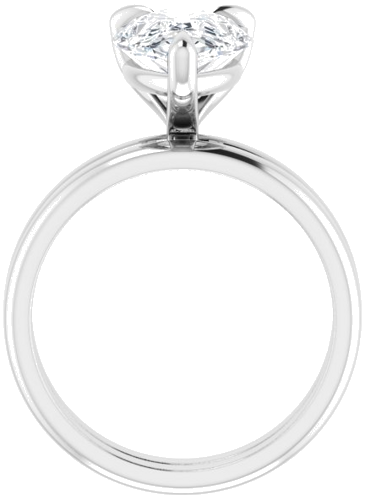 Sužadėtuvių Žiedas „Solitaire“ 585 Baltojo Aukso Pear Shape 12mm x 8mm (7)