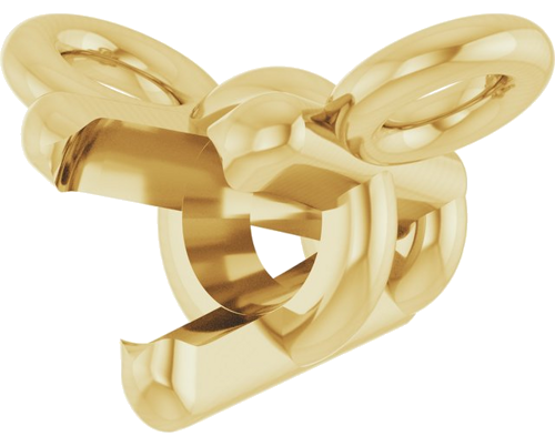 14K Yellow 2.5 mm Round 3-Prong Necklace Center (2)