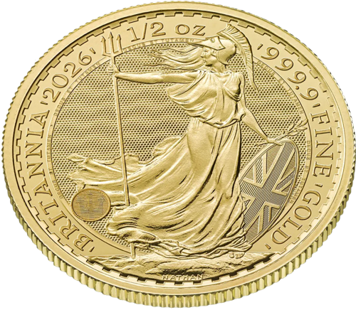 1/2 oz Британия 2026 Золотая монета Карл III (3)