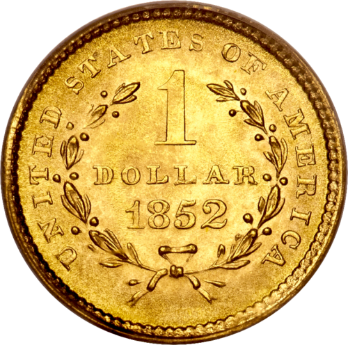 САЩ Златна монета от 1 долар Liberty Head (2)