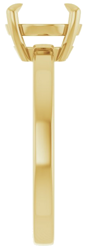 Sužadėtuvių Žiedas „Solitaire“ 585 Geltonojo Aukso Round 8.2mm (4)