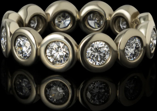 Златен пръстен с диаманти CIRCLE OF LIFE (5)