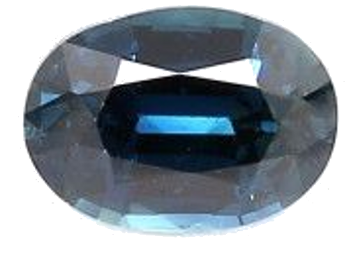 1.28 carat BLUE BRILLIANTSTEP cut Oval Safyras (1)