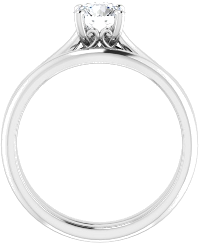 Sužadėtuvių Žiedas „Solitaire“ 950 Platinos Round 5.5mm (7)