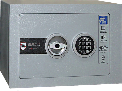Griffon CLE I.30.E drošības seifs ar I aizsardzības klasi pret uzlaušanu (69 kg) (1)