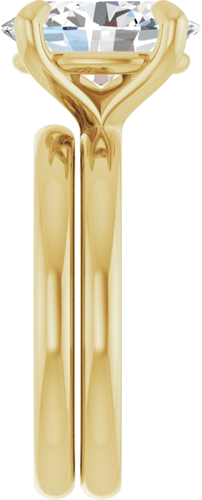 Sužadėtuvių Žiedas „Solitaire“ 417 Geltonojo Aukso Oval 11mm x 9mm (9)