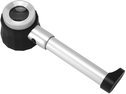 Handheld Magnifying Glass with LED Lighting and Measuring Scale 10x (2)