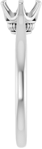 Sužadėtuvių Žiedas „Solitaire“ 585 Baltojo Aukso Round 6.5mm (4)