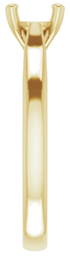 14K Yellow 6 mm Round Engagement Ring Mounting (4)