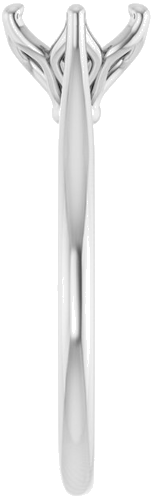 Sužadėtuvių Žiedas „Solitaire“ 750 Baltojo Aukso Round 7mm (4)