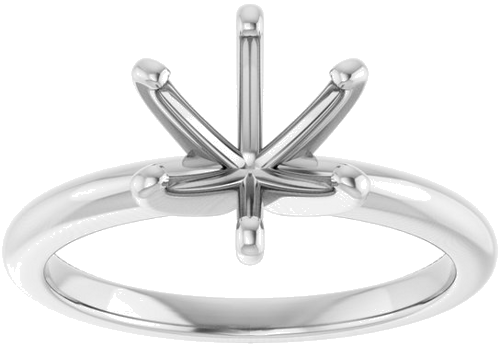 Sužadėtuvių Žiedas „Solitaire“ 950 Platinos Round 8mm (3)