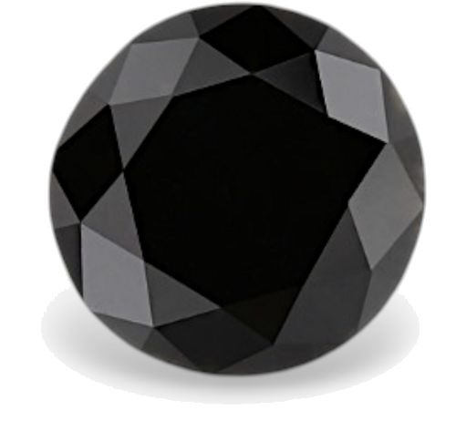 0.94 carat Fancy Black-VVS2 Excellent cut Natūralus Round Deimantas (1)