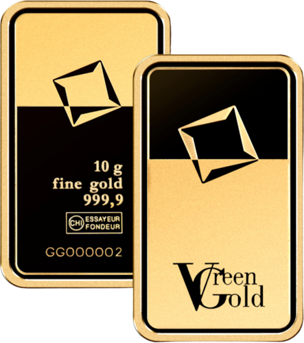 10 г Инвестиционный золотой слиток Green Gold Valcambi (1)