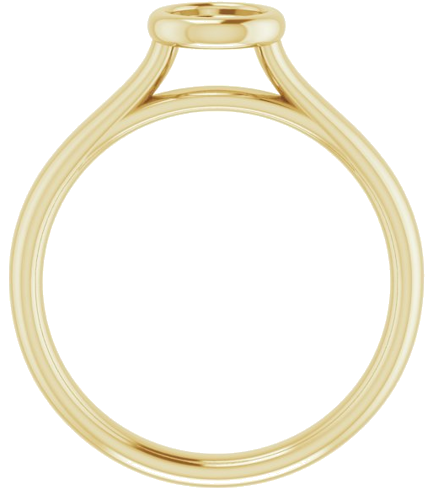 Sužadėtuvių Žiedas „Bezel-Set Solitaire“ 585 Geltonojo Aukso Round 4.8mm (2)