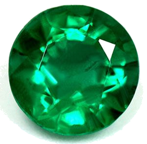 1.46 carat GREEN Round Smaragdas (1)
