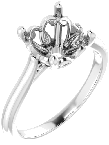 Sužadėtuvių Žiedas „Solitaire“ 950 Platinos Round 9mm (1)