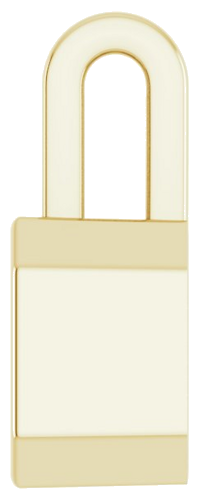 14K Yellow 8x6 mm Emerald Pendant Mounting (3)