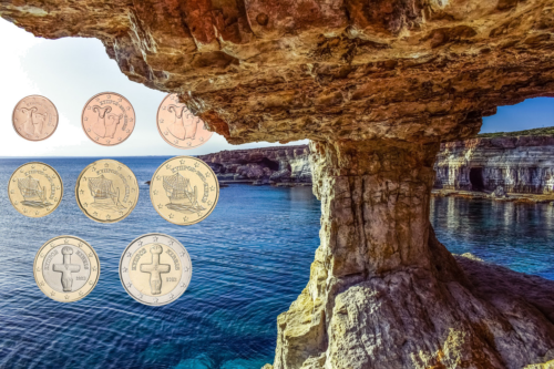 2021 Kipras eiro monētu komplekts (3)