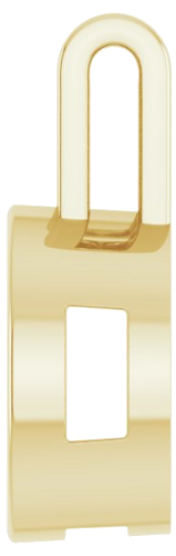 Pakabukas „Solitaire“ 417 Geltonojo Aukso Oval 12mm x 10mm (3)