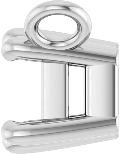 14K White 4x3 mm Emerald 6-Prong Necklace Center (3)