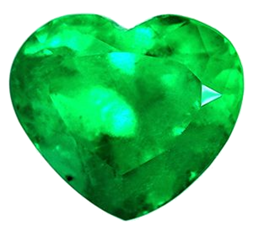 2.98 carat GREEN Heart Smaragdas (1)