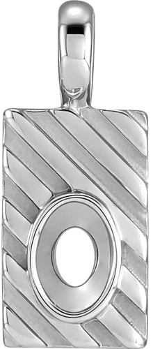 Sterling Silver 6x4 mm Oval Pendant Mounting (1)