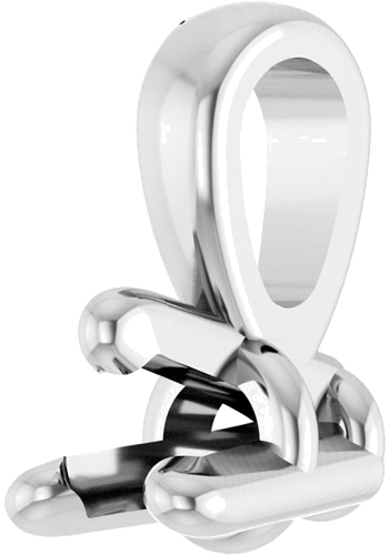 Sterling Silver 2 mm Round 3-Prong Pendant Mounting (2)